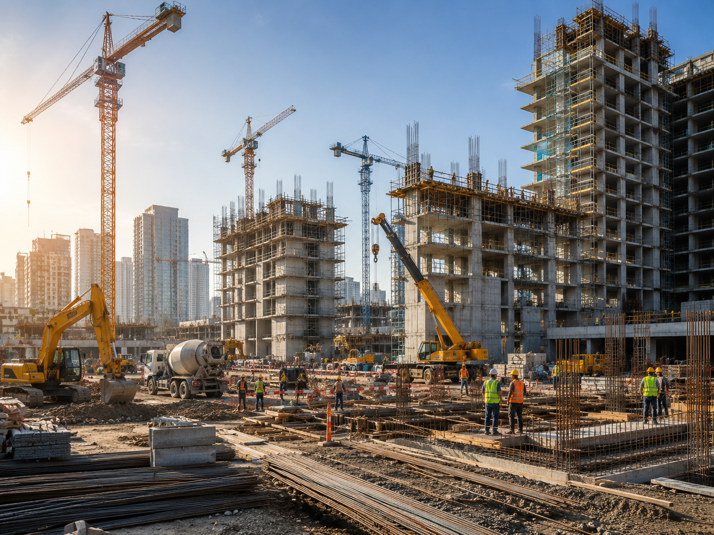 Modern construction site development