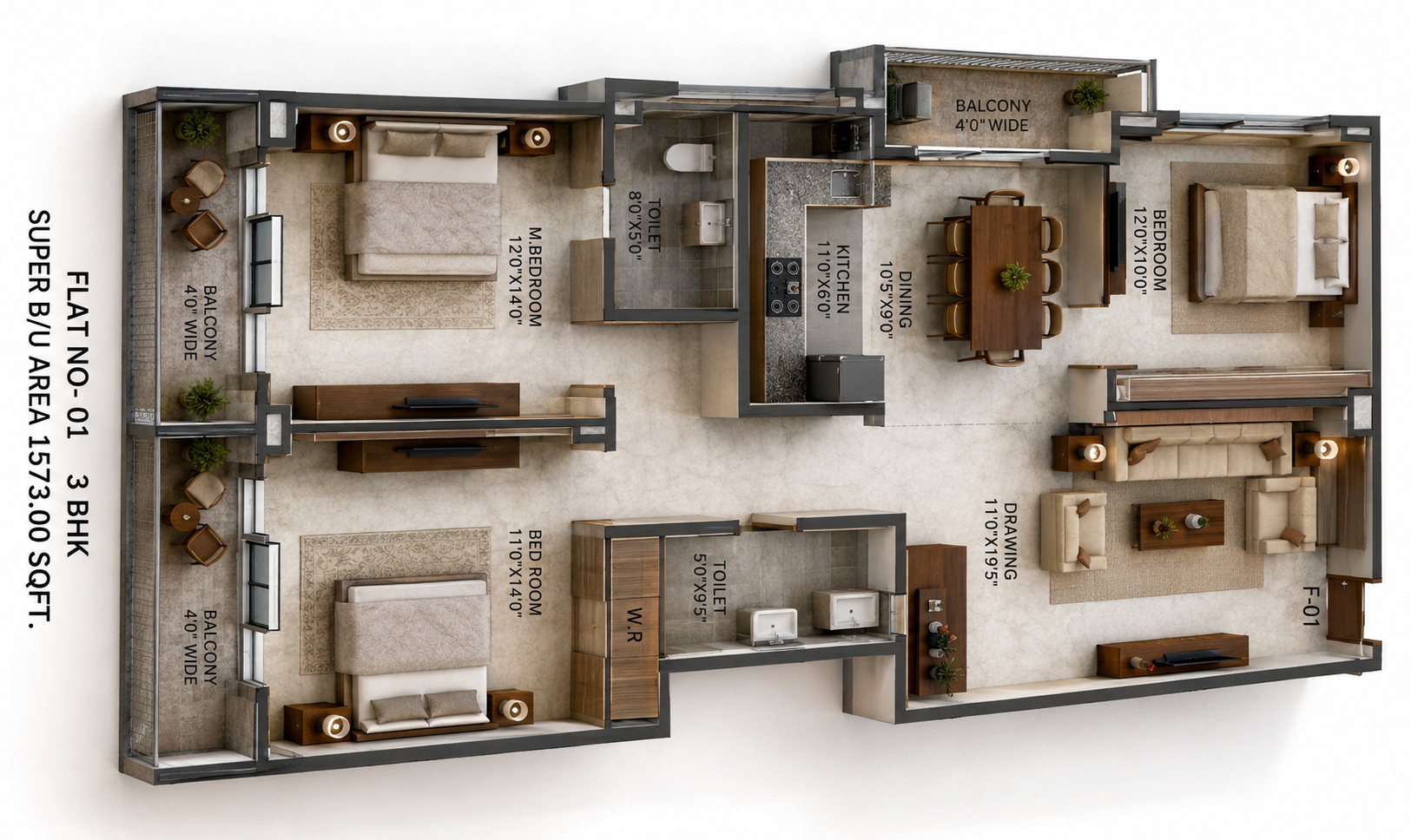 Malini Residency Booking Plan 1