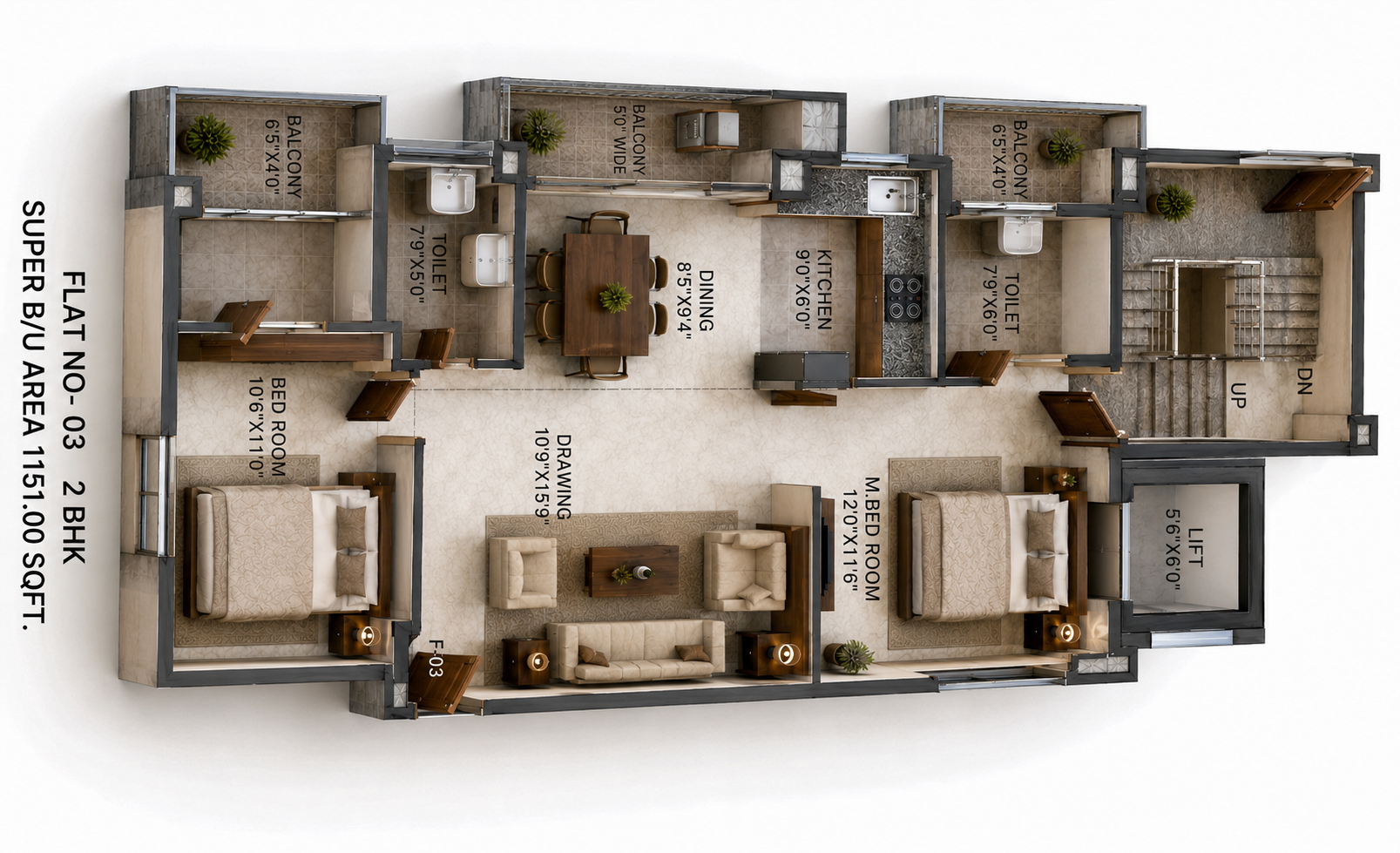 Malini Residency Booking Plan 3