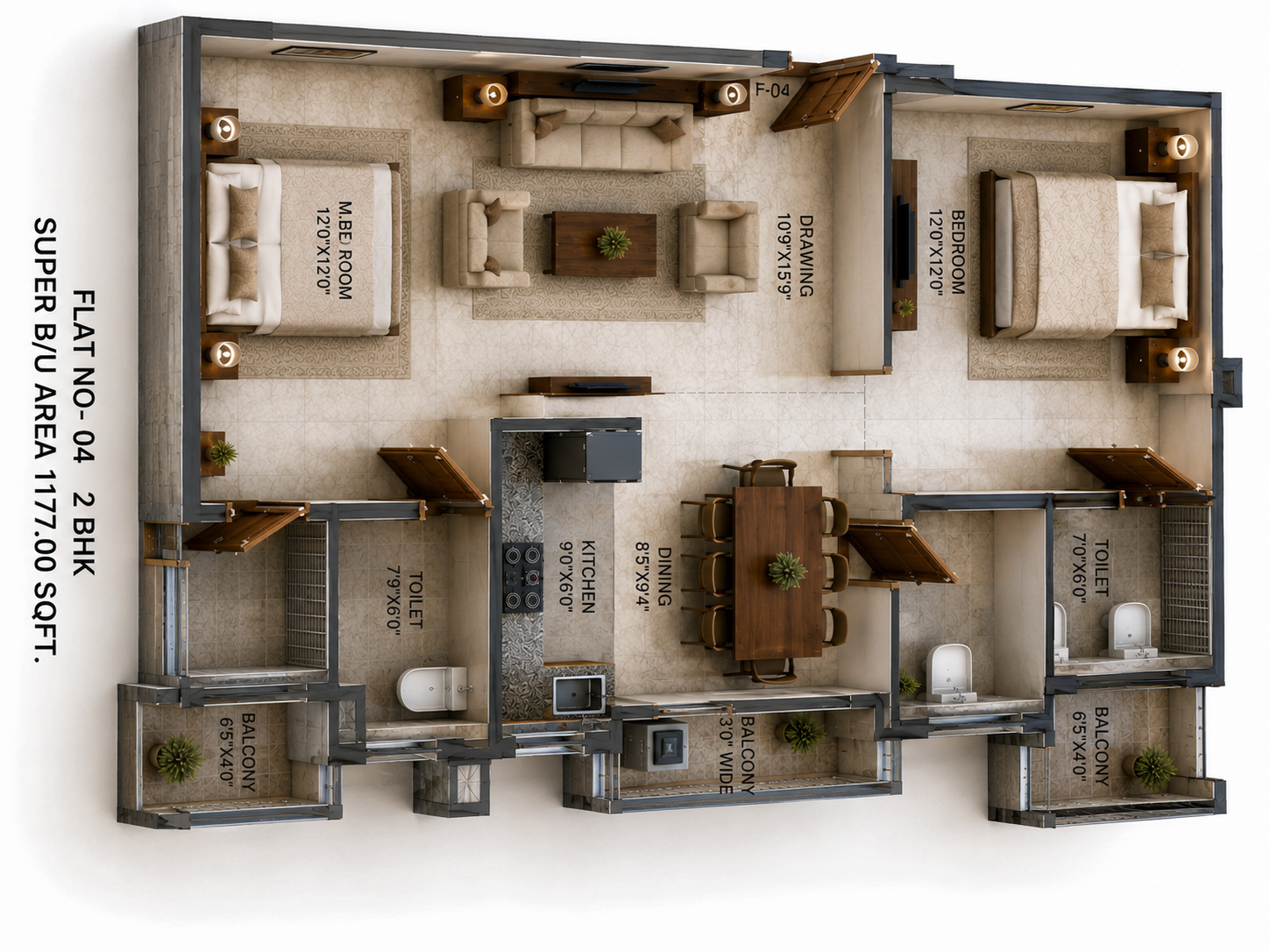 Malini Residency Booking Plan 4