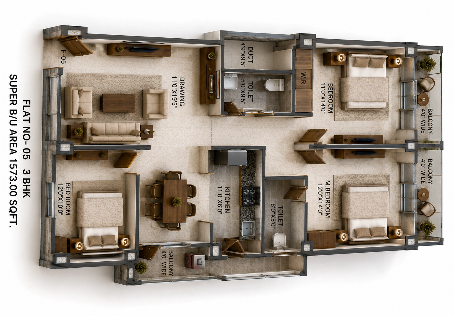 Malini Residency Booking Plan 5