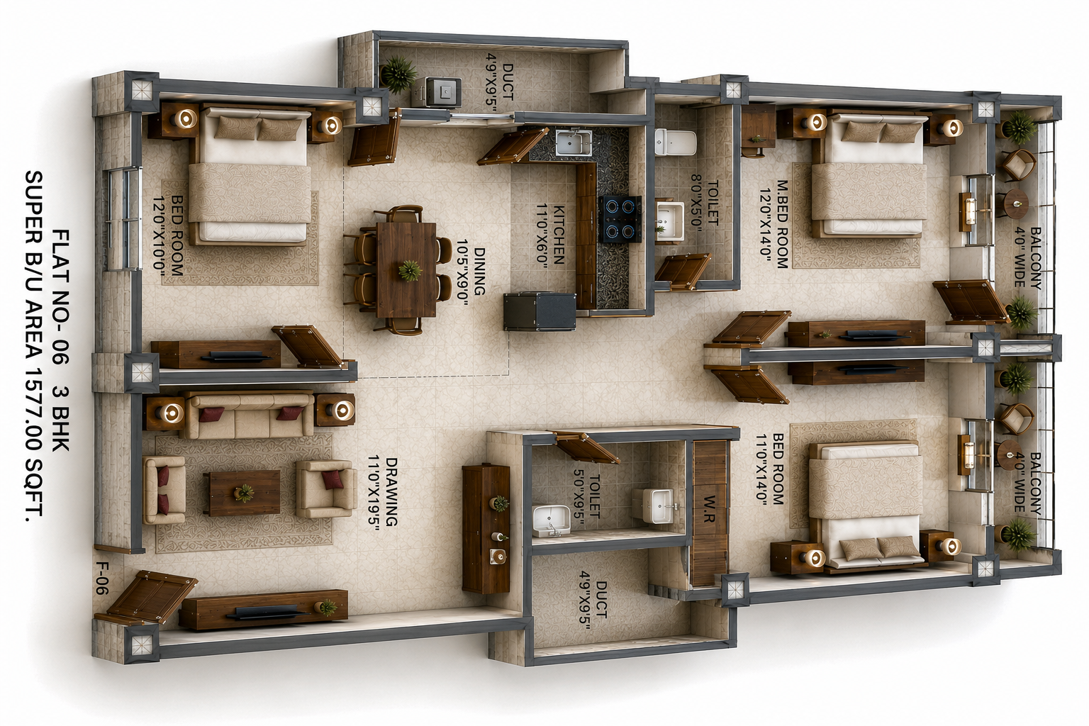 Malini Residency Booking Plan 6
